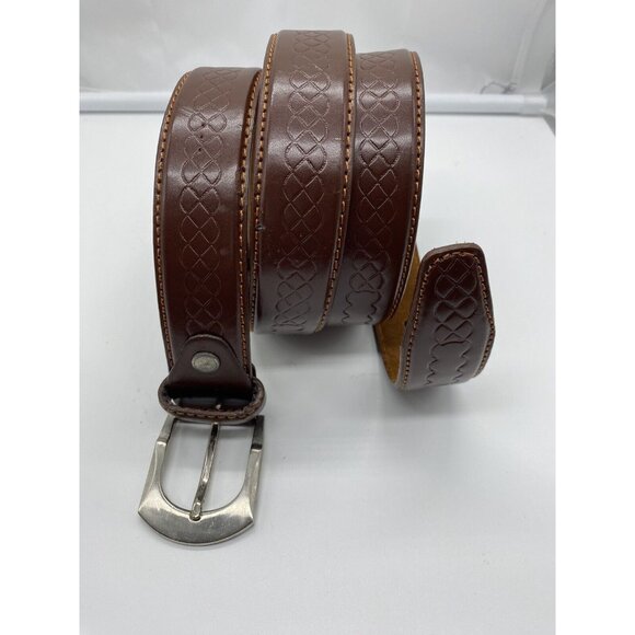 Brown Genuine Leather Belt Men's Size XL 42-44 Style 807 - Picture 2 of 9